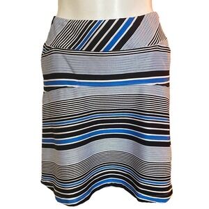 Tail Blue Black Striped Golf Skort Size L
